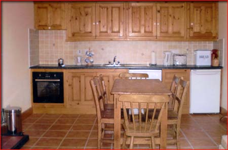 Kitchen in Howley Cottage Rental Accommodation County Mayo